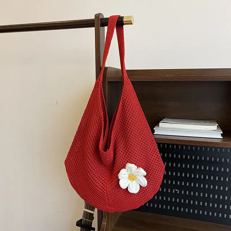 Green Knitted Crossbody Bag for Women 2025 - Image 5