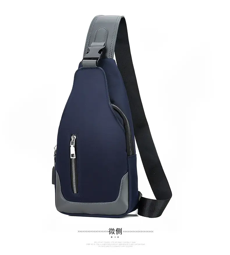 USB Men's Crossbody Bag Grey Lightweight Multi-Functional — feature 30