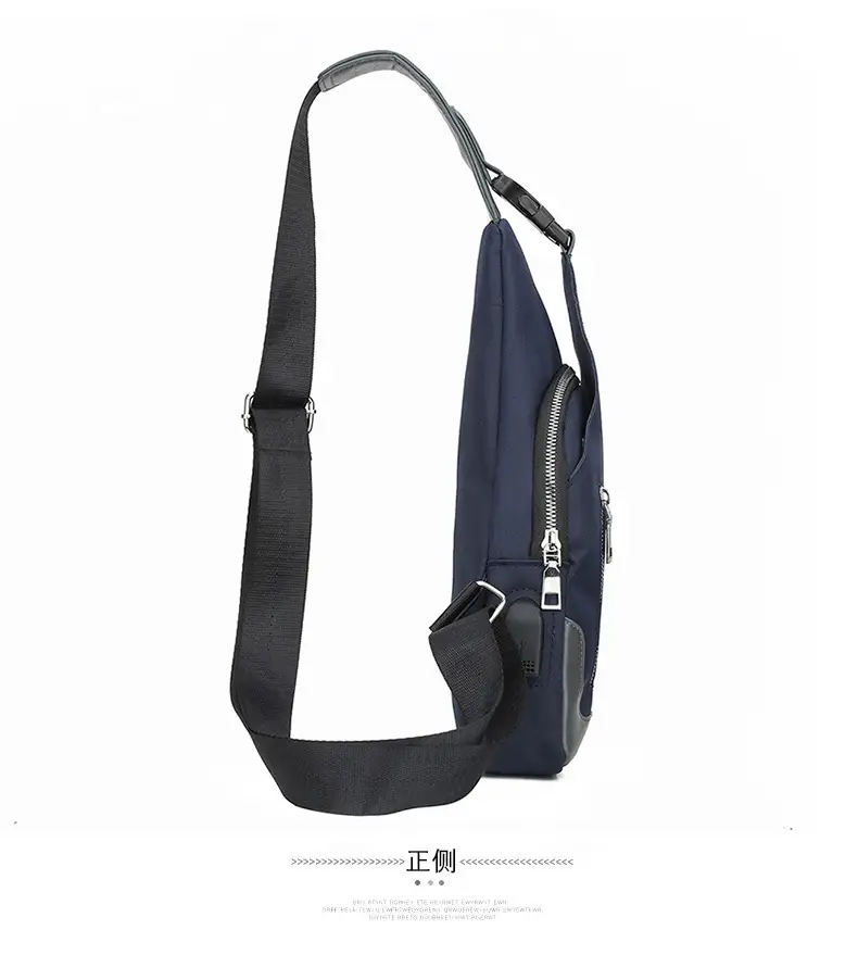 USB Men's Crossbody Bag Grey Lightweight Multi-Functional — feature 31
