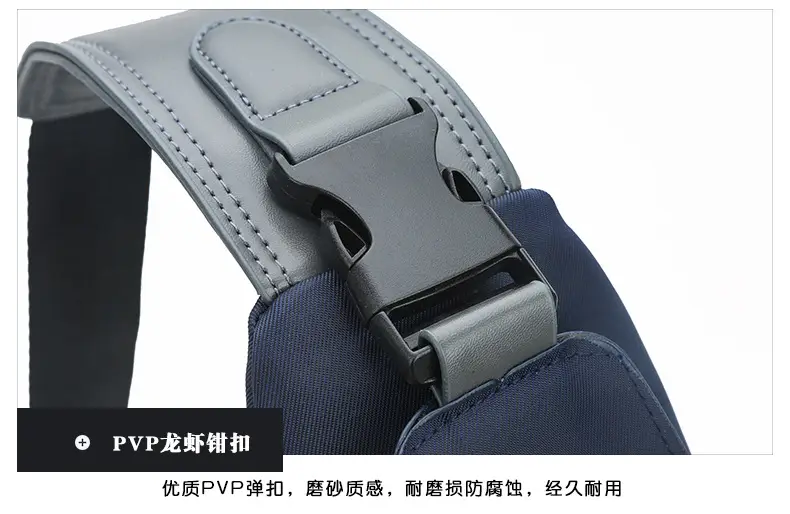 USB Men's Crossbody Bag Grey Lightweight Multi-Functional — feature 35