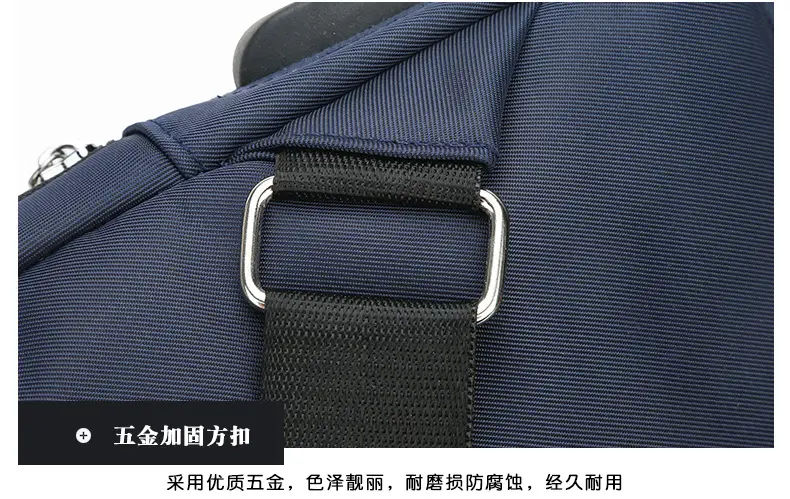 USB Men's Crossbody Bag Grey Lightweight Multi-Functional — feature 38