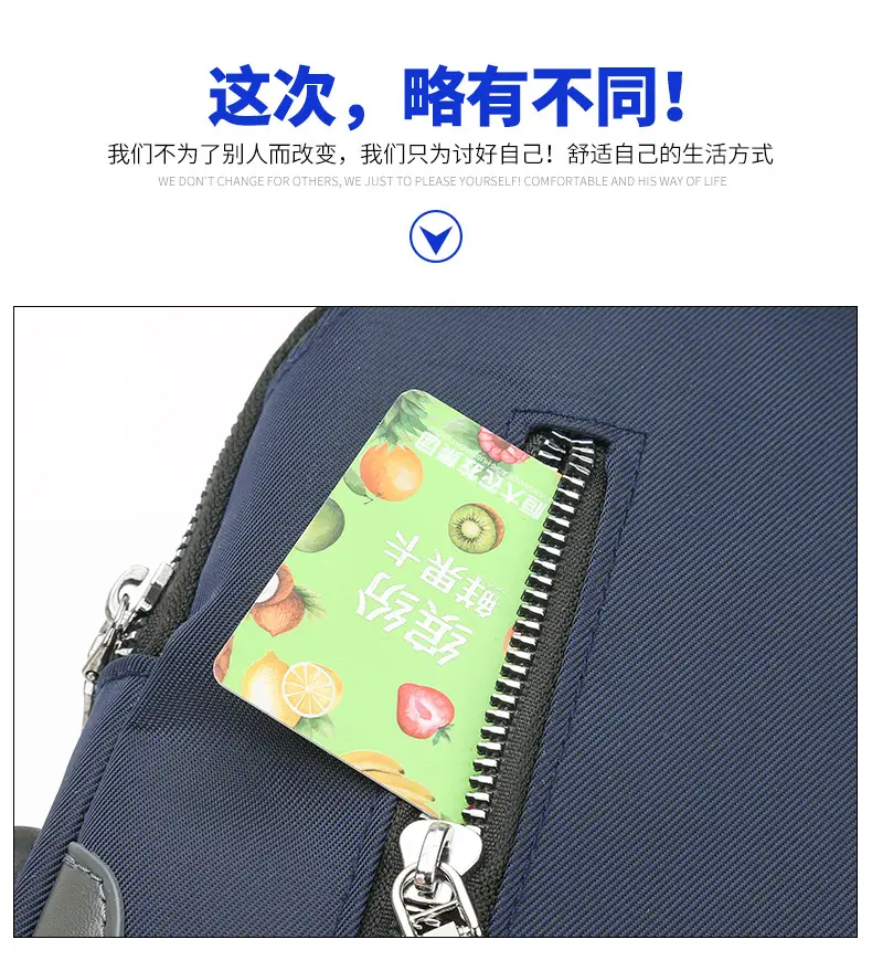 USB Men's Crossbody Bag Grey Lightweight Multi-Functional — feature 8