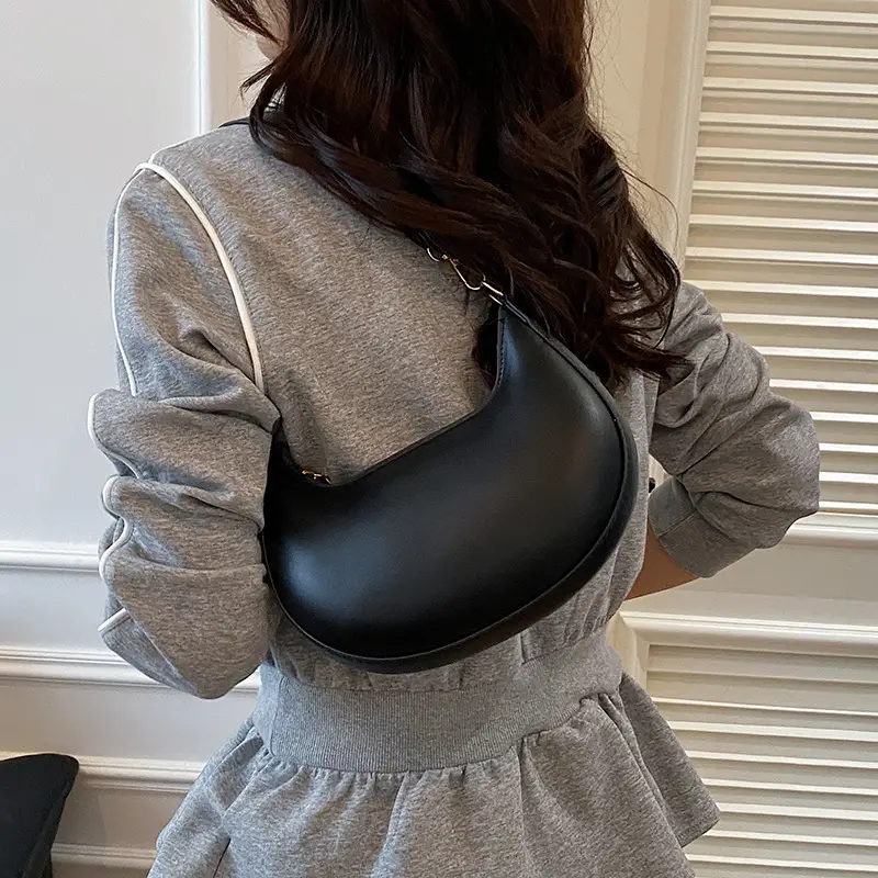 Red Crescent Shoulder Bag for Women Spring Summer - Image 8