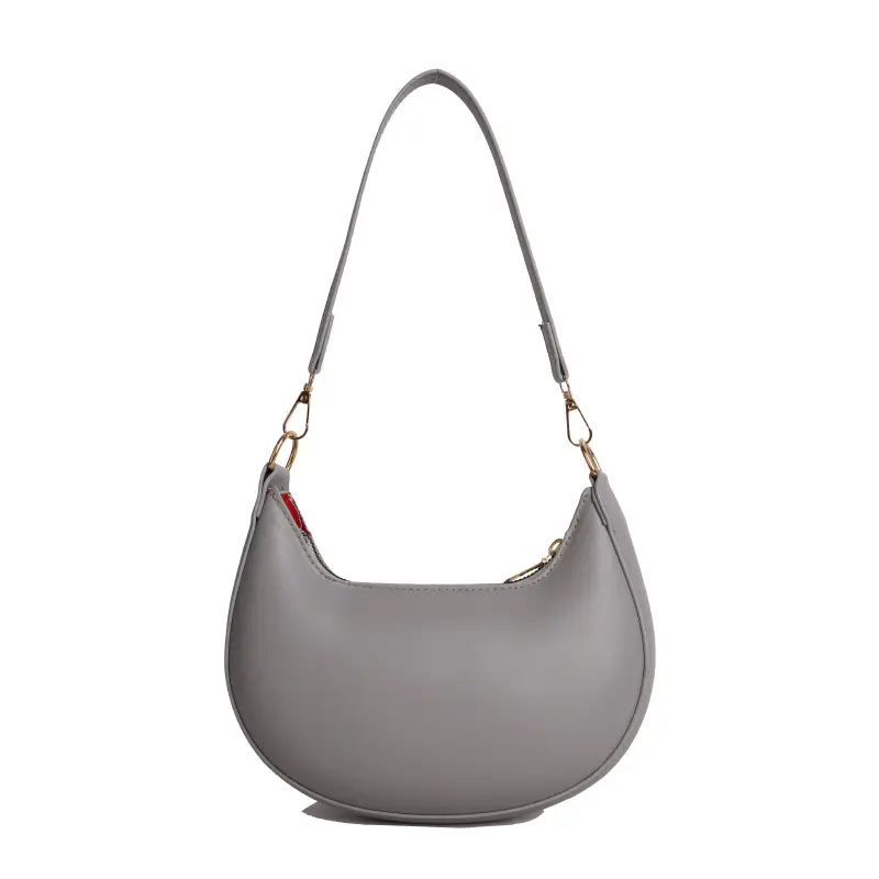 Red Crescent Shoulder Bag for Women Spring Summer - Image 9