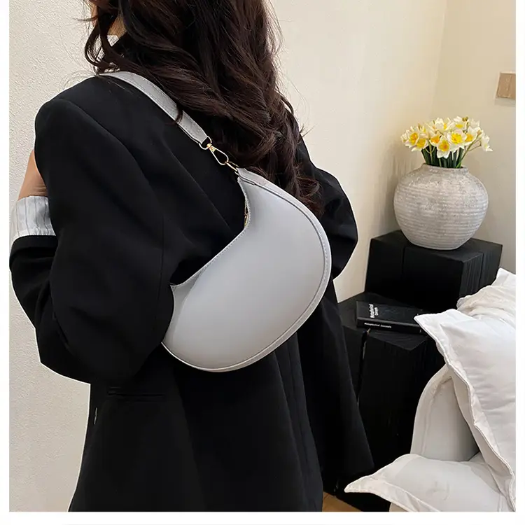 Red Crescent Shoulder Bag for Women Spring Summer — feature 10