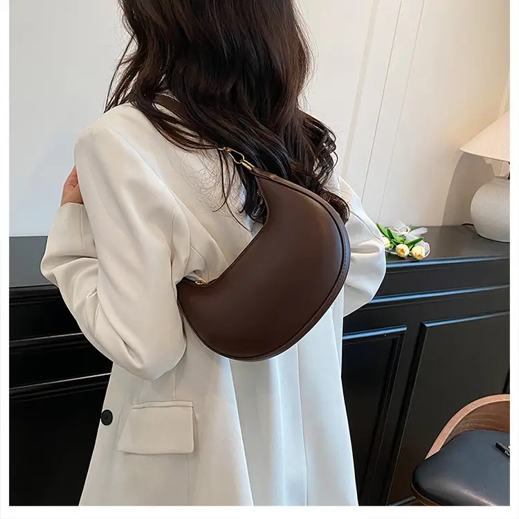 Red Crescent Shoulder Bag for Women Spring Summer — feature 18