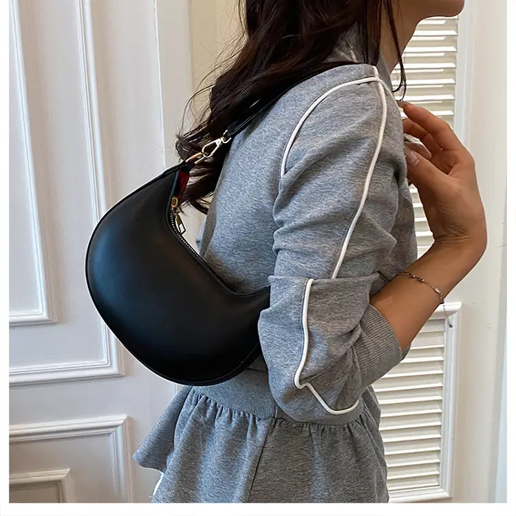 Red Crescent Shoulder Bag for Women Spring Summer — feature 19