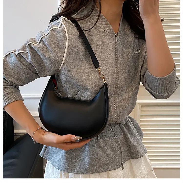 Red Crescent Shoulder Bag for Women Spring Summer — feature 20