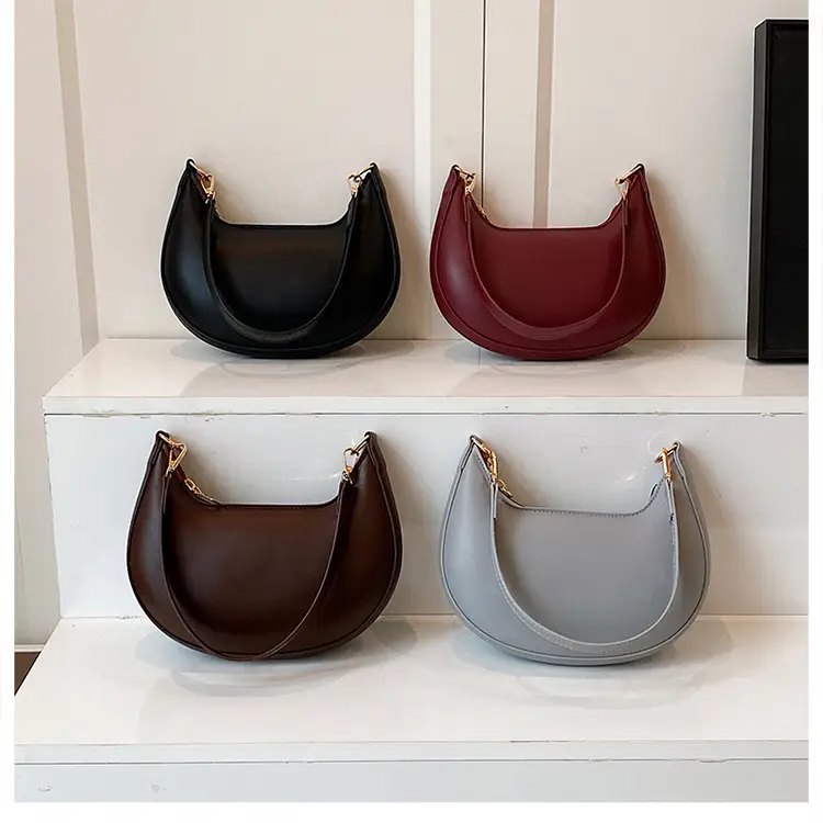 Red Crescent Shoulder Bag for Women Spring Summer — feature 8