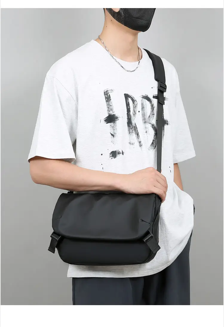 Men's Grey Crossbody Bag Large Capacity Trolley Travel Set — feature 13