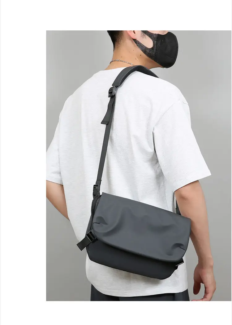 Men's Grey Crossbody Bag Large Capacity Trolley Travel Set — feature 16