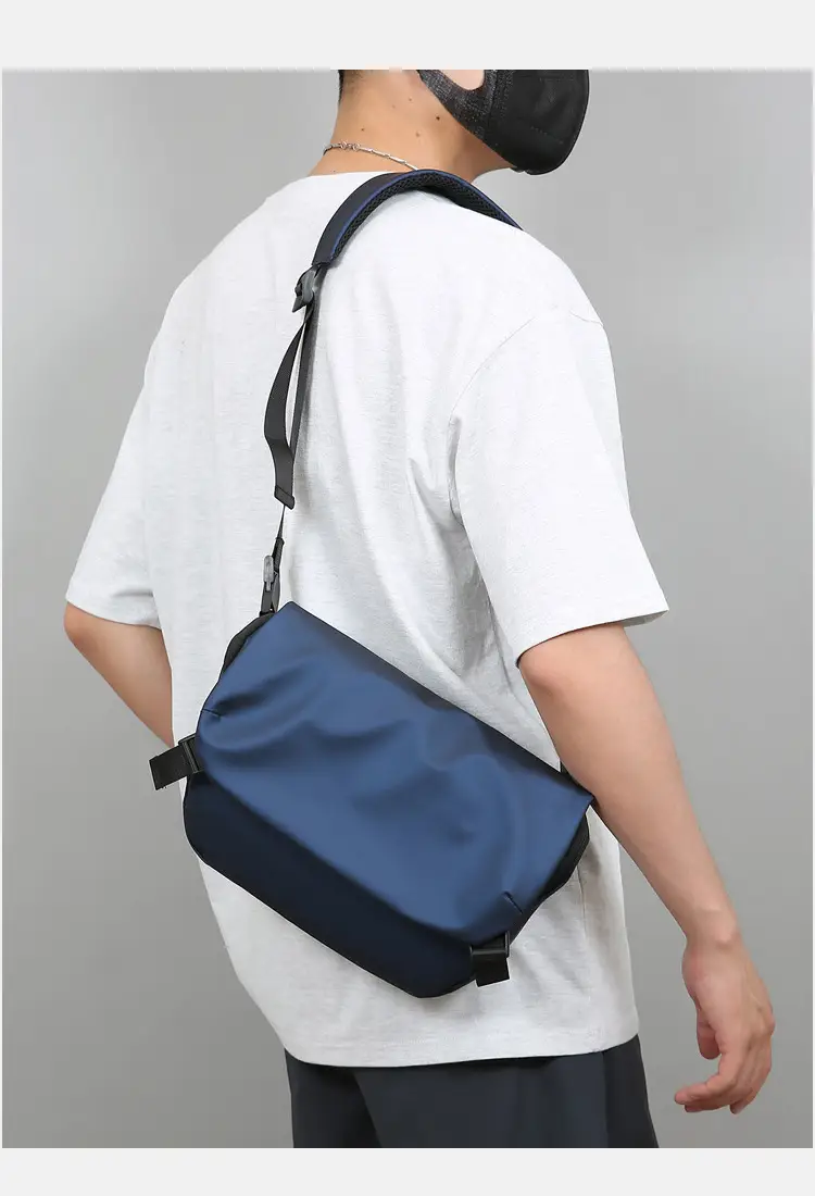 Men's Grey Crossbody Bag Large Capacity Trolley Travel Set — feature 19