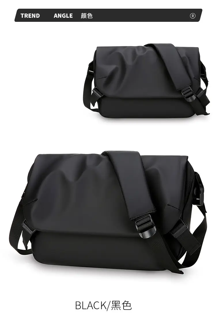 Men's Grey Crossbody Bag Large Capacity Trolley Travel Set — feature 24