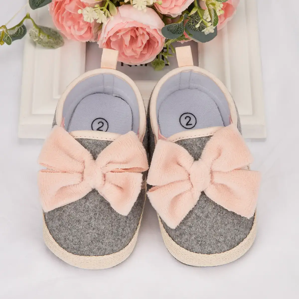 Cute Bow Soft Sole Toddler Shoes 0-1Yr — feature 6