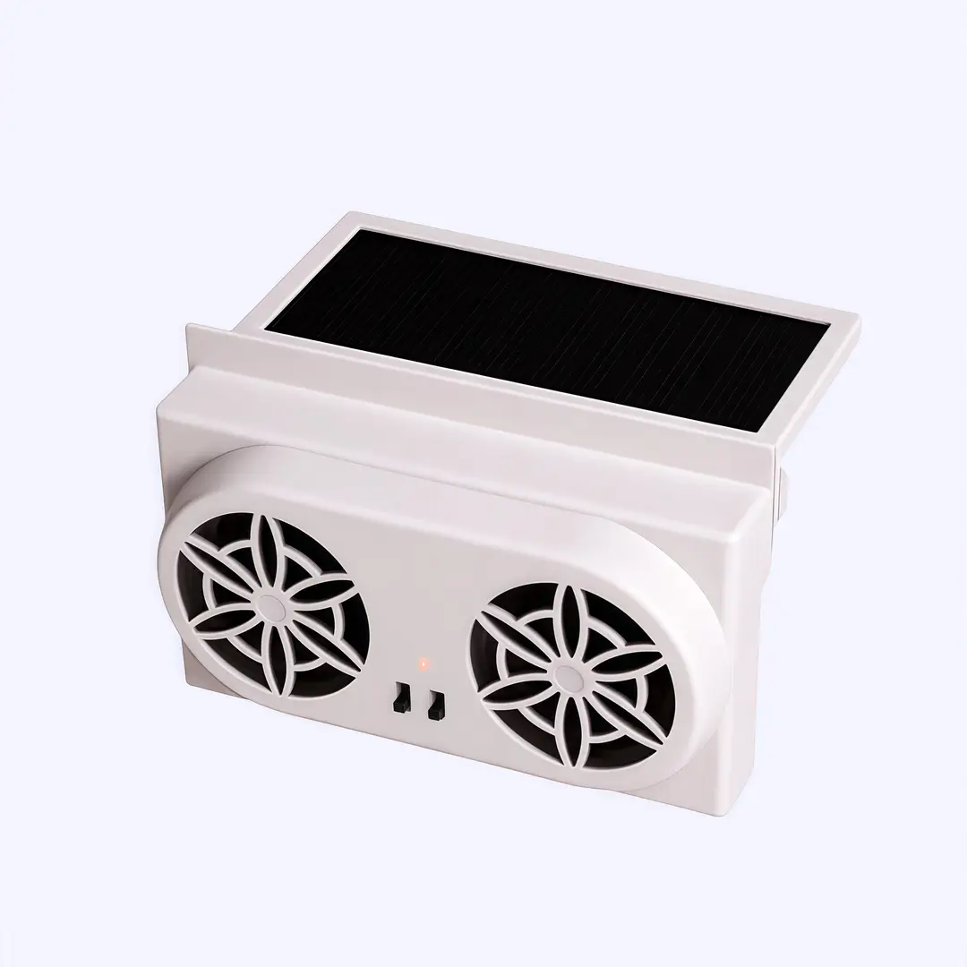 Solar Car Exhaust Fan New USB Interface Car Fan Summer Car Interior Cooler Air Circulator