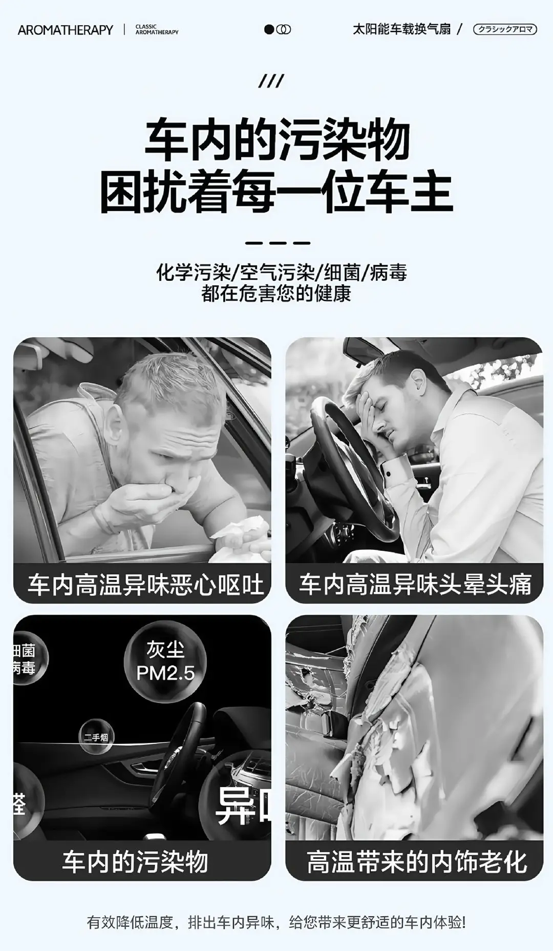 Solar Car Exhaust Fan New USB Interface Car Fan Summer Car Interior Cooler Air Circulator — feature 3