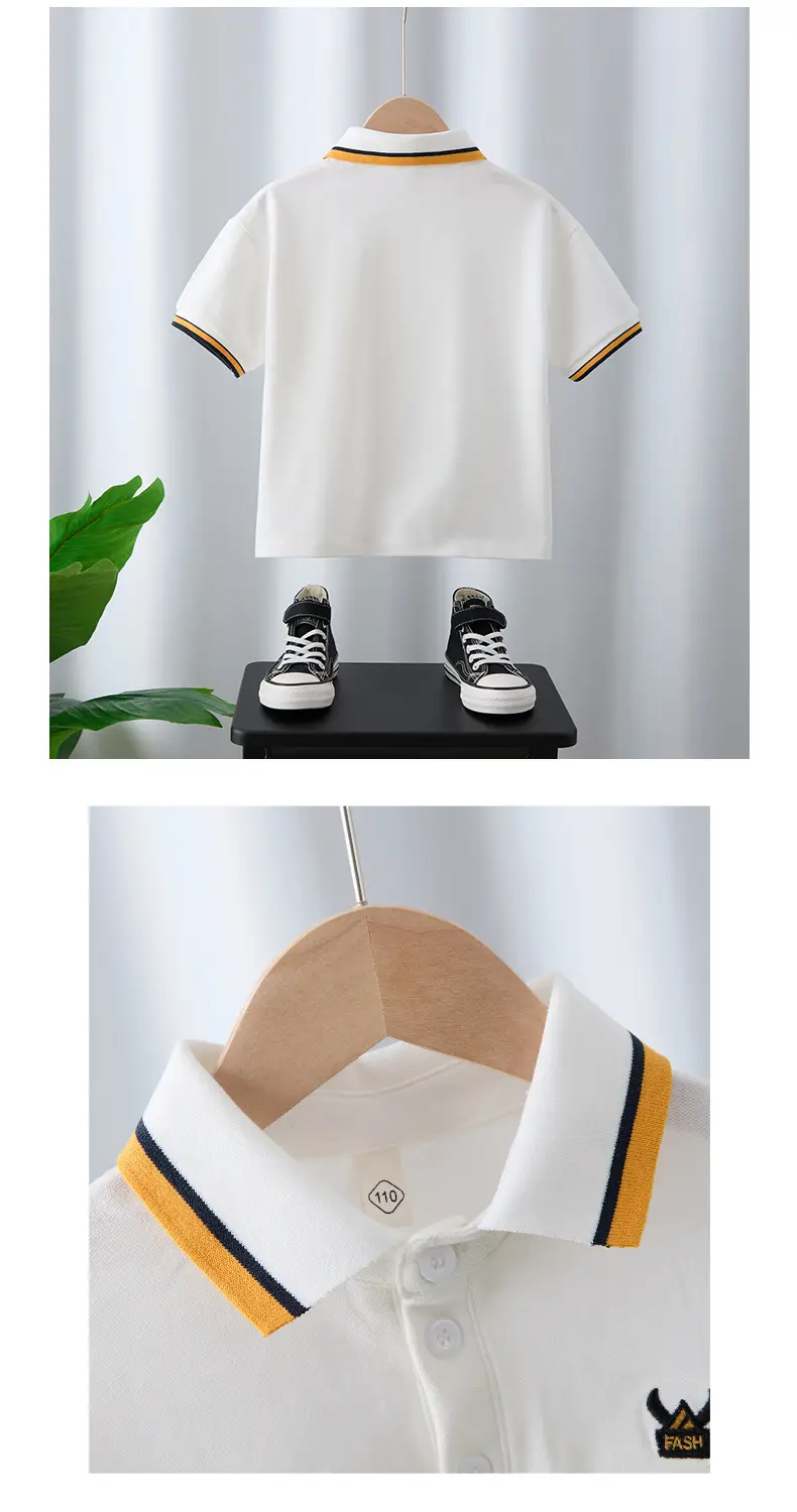 Boys Pure Cotton Summer T-Shirt Neon Yellow 2025 — feature 4