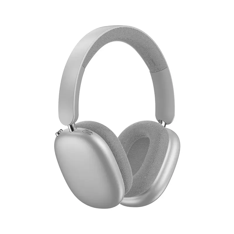 True ANC Wireless Bluetooth Headset Silver Ultra Long Battery