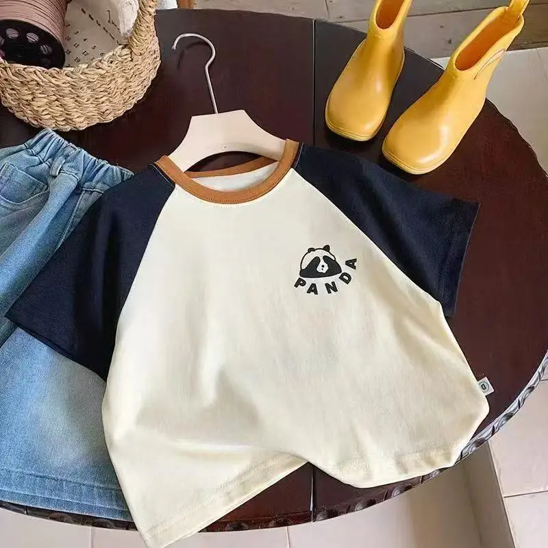 2025 Kids Cotton Short Sleeve T-Shirt Summer Boys — feature 3