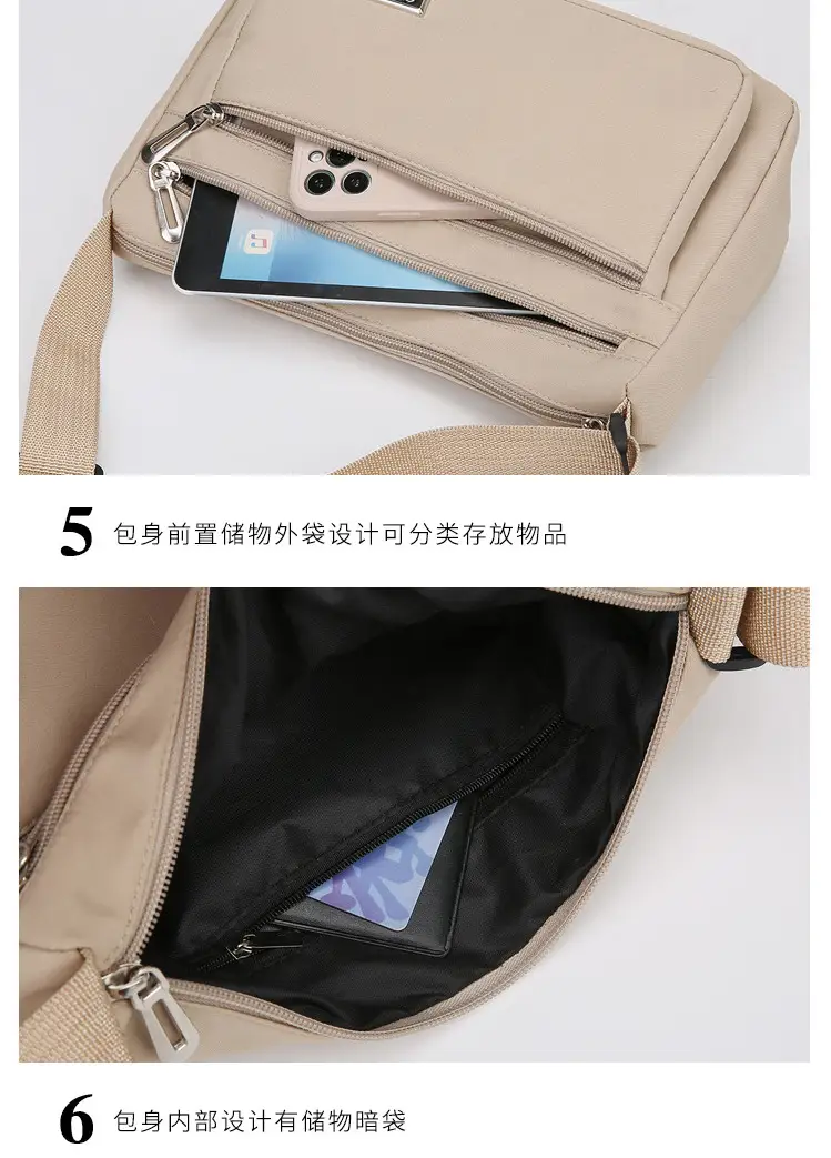 Pink Multi-Compartment Shoulder Bag for Women — feature 22