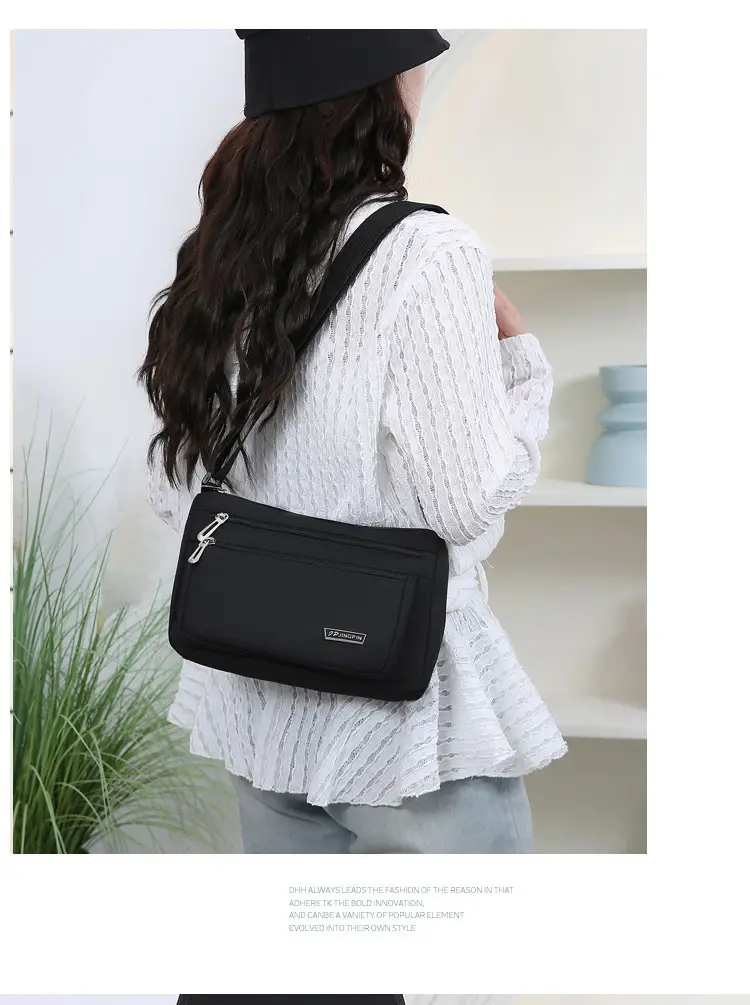 Pink Multi-Compartment Shoulder Bag for Women — feature 24