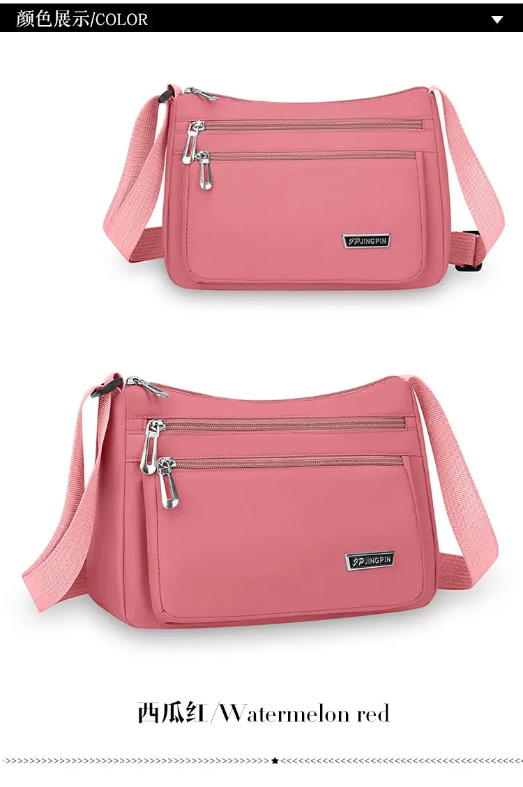Pink Multi-Compartment Shoulder Bag for Women — feature 9