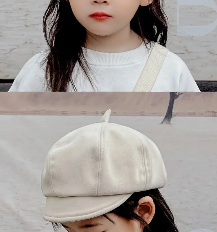 Girls Peaked Cap Winter Warm Windproof Kids — feature 15