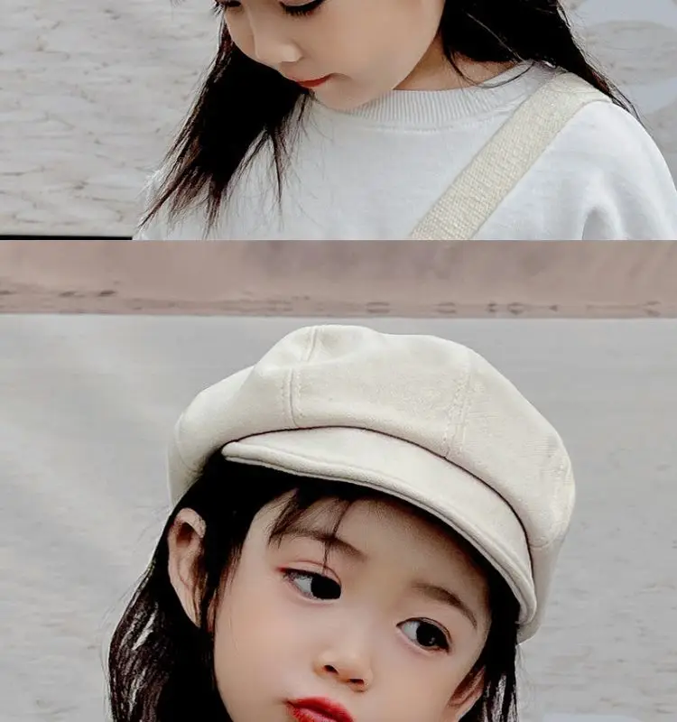 Girls Peaked Cap Winter Warm Windproof Kids — feature 16