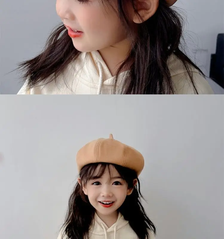 Girls Peaked Cap Winter Warm Windproof Kids — feature 29