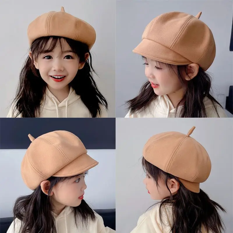 Girls Peaked Cap Winter Warm Windproof Kids — feature 3