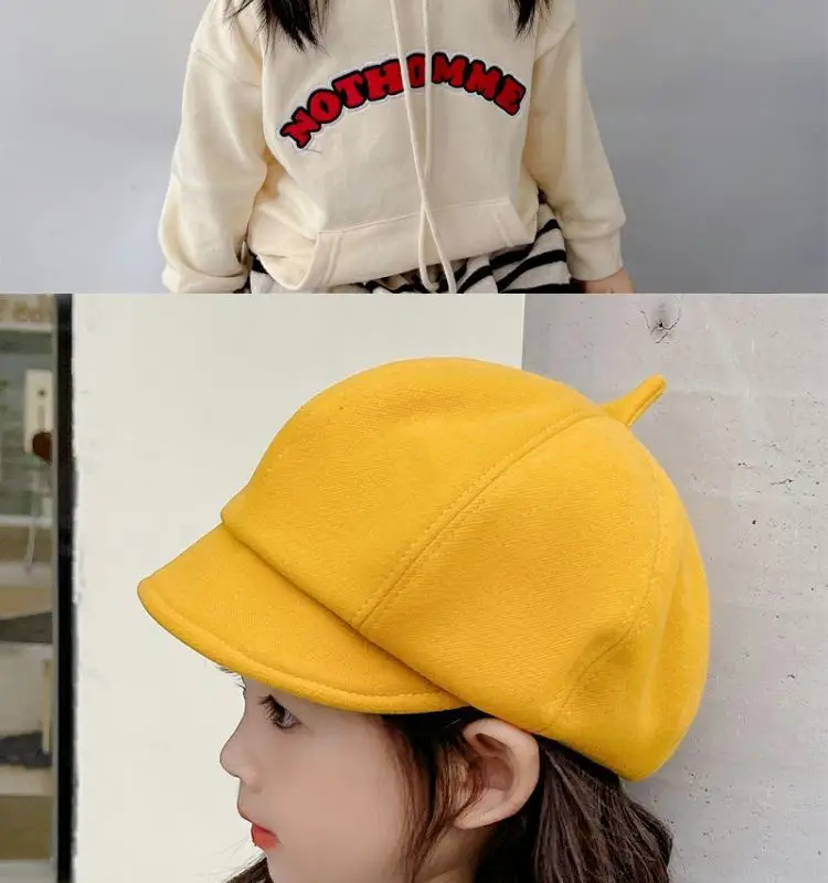 Girls Peaked Cap Winter Warm Windproof Kids — feature 30