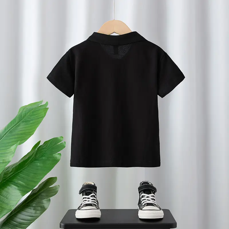 Black Boys Polo Shirt Pure Cotton 2025 - Image 2