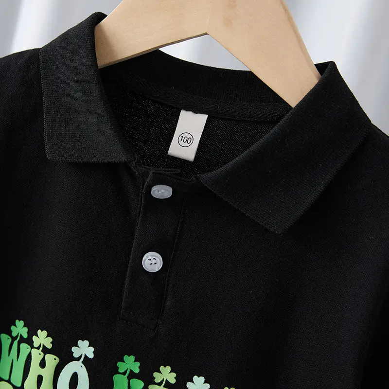 Black Boys Polo Shirt Pure Cotton 2025 - Image 3