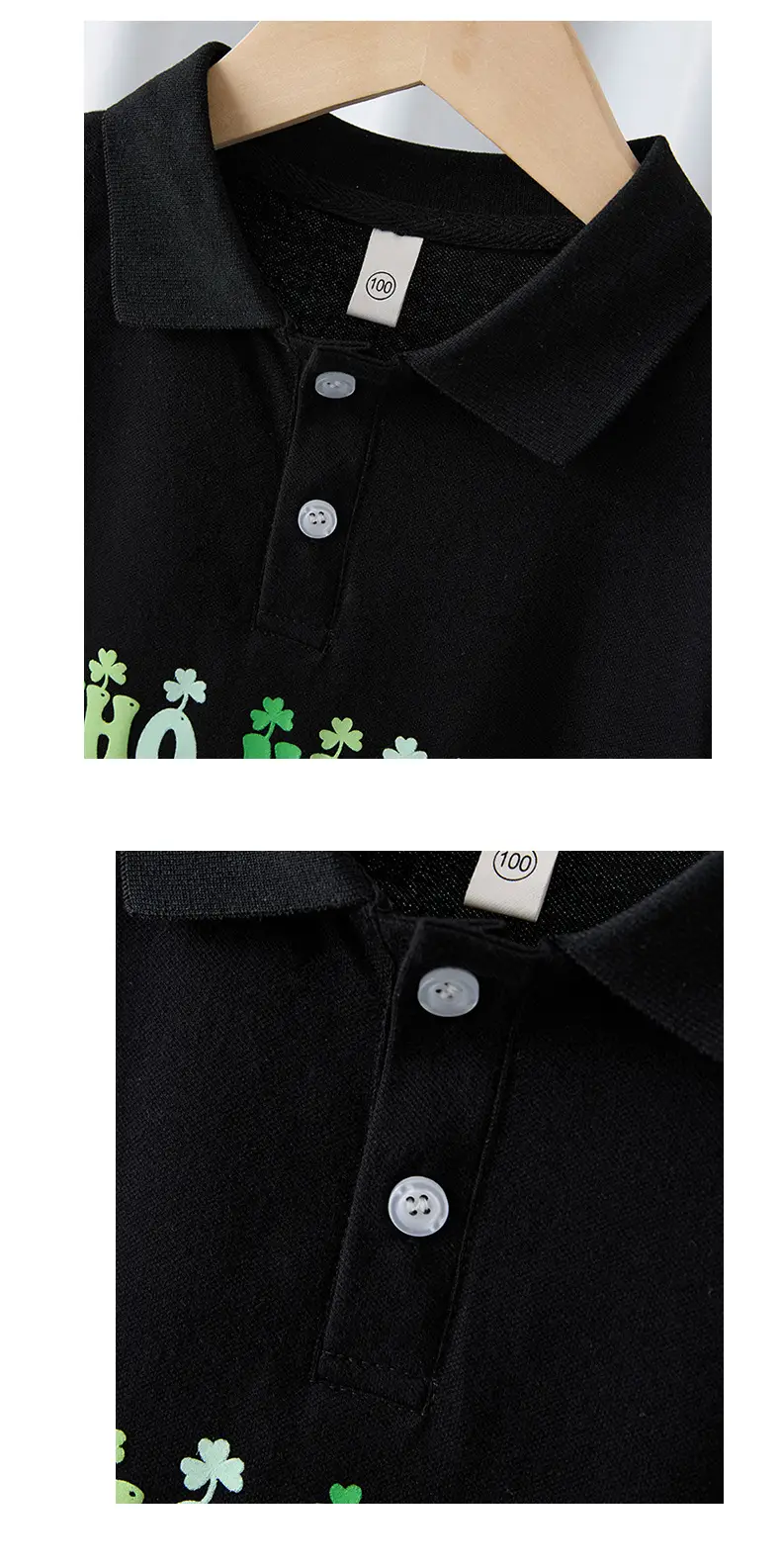 Black Boys Polo Shirt Pure Cotton 2025 — feature 8