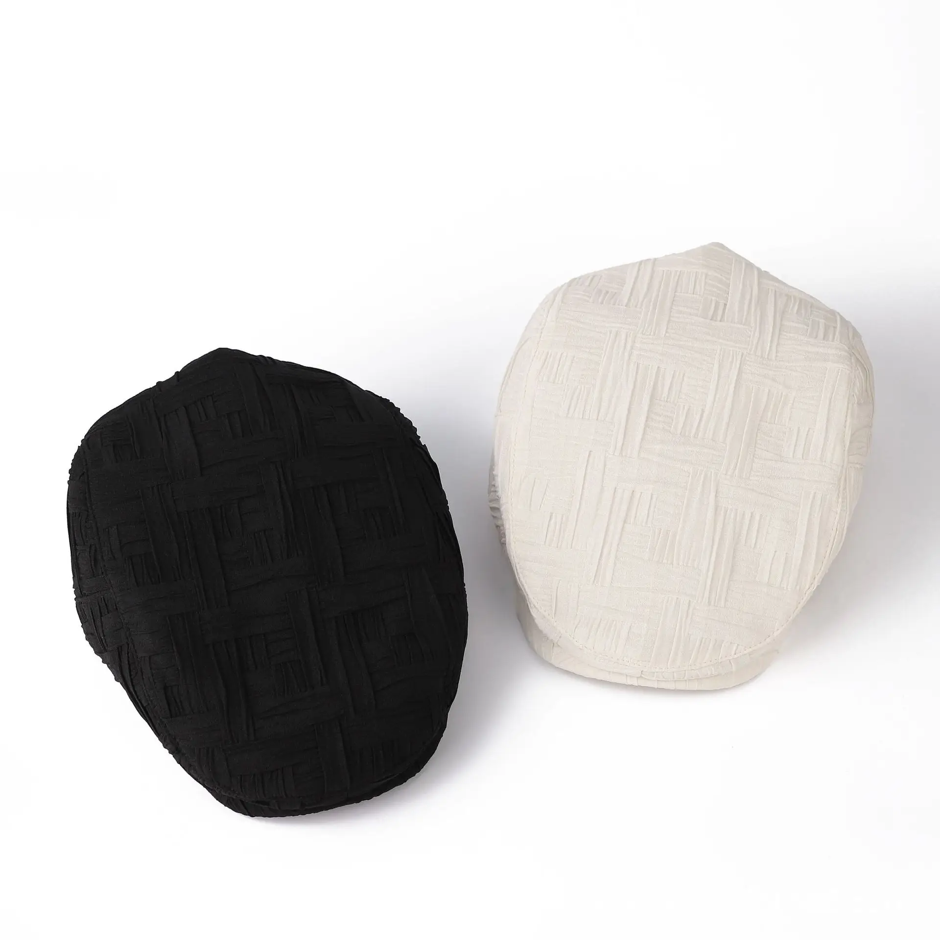 Women's Korean Style Pleated Cap Forward Face Slimmer Duckbill - Image 4