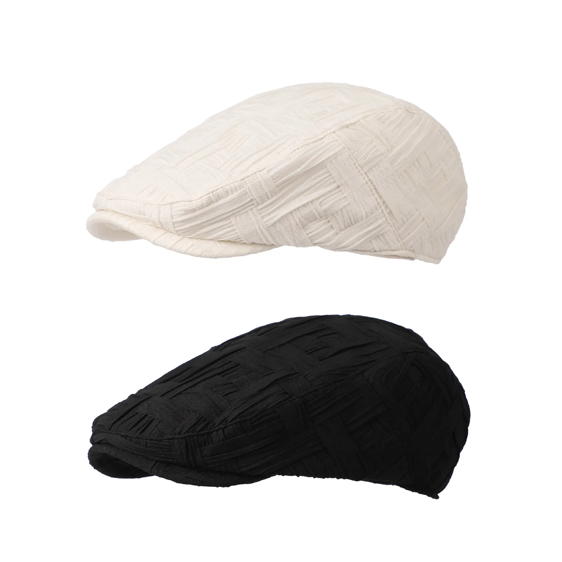 Women's Korean Style Pleated Cap Forward Face Slimmer Duckbill — feature 2