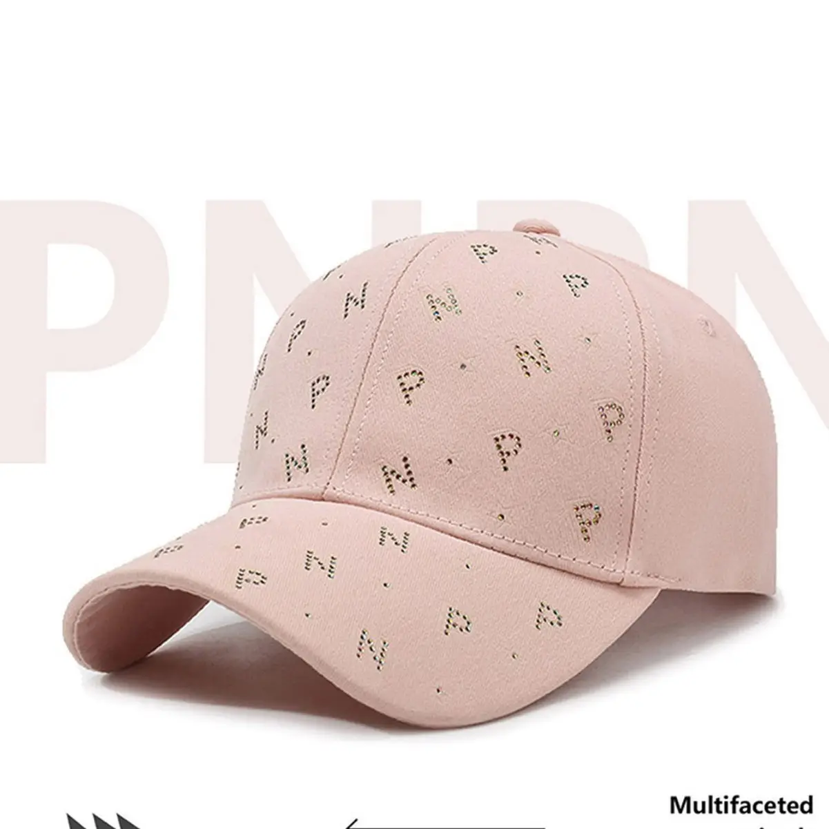 Women's New Summer Letter Rhinestone Cap - Image 4