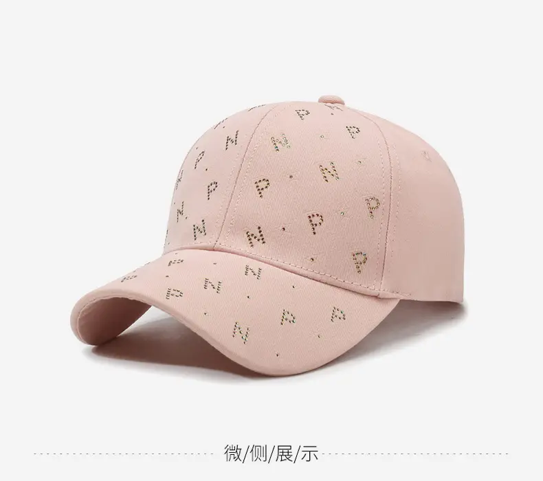 Women's New Summer Letter Rhinestone Cap — feature 9