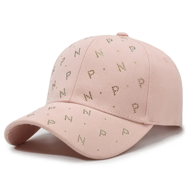 Women's New Summer Letter Rhinestone Cap - Image 3