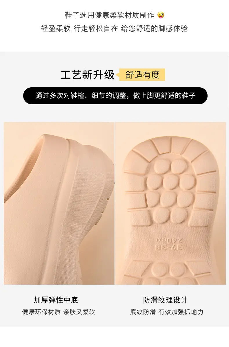 Summer New Soft-Soled Closed-Toe Slippers for Women, Fashionable Casual Shoes, Non-Slip, Odor-Resistant Work Sandals — feature 13
