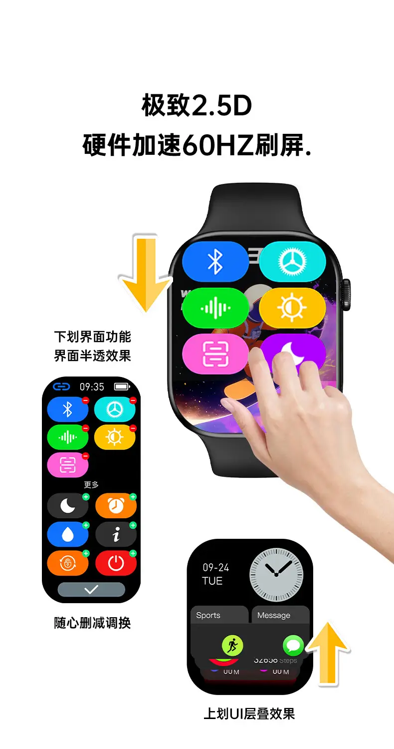 New Huaqiangbei Smart Watch S20 Dual Payment Fnc Bluetooth Blood Sugar Sleep Uric Acid Sports Watch for Men and Women — feature 22