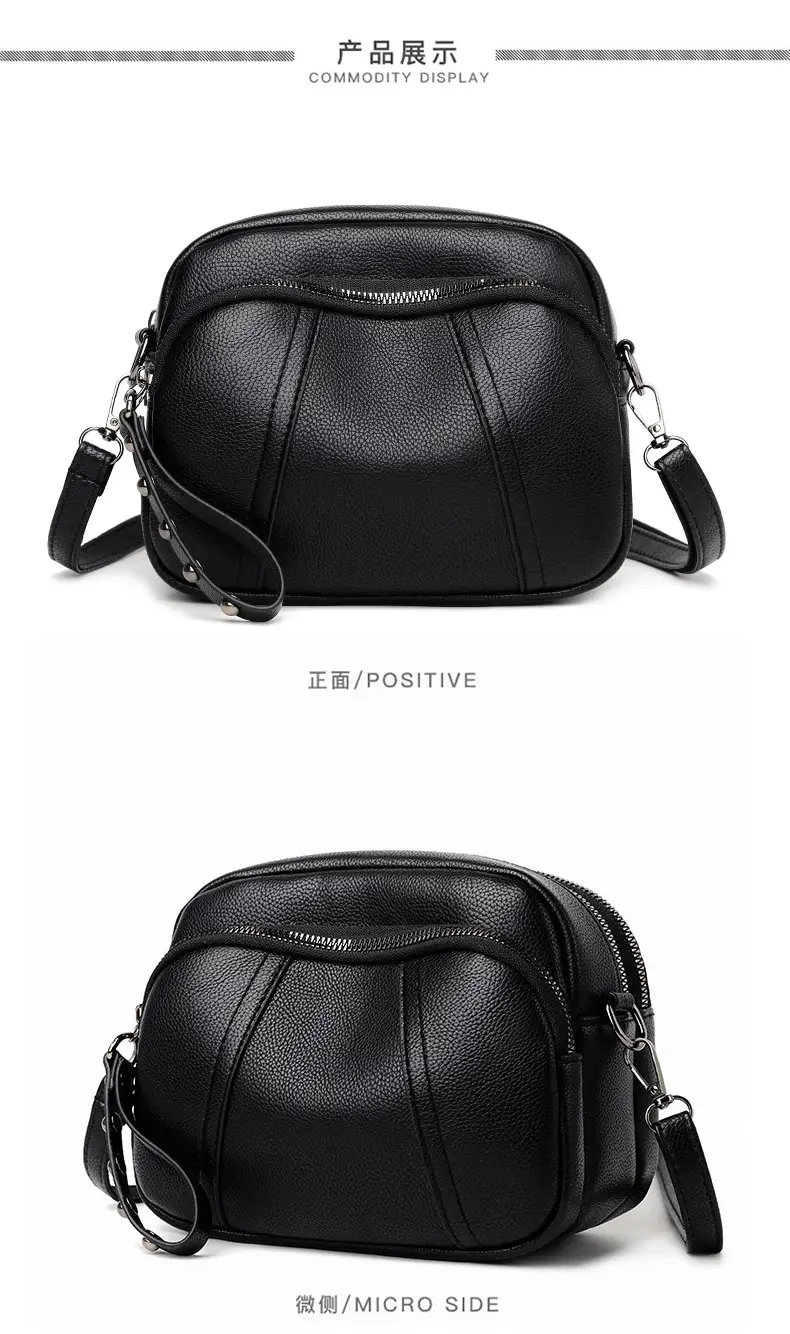 Crossbody Phone Bag for Women with Rivet Zipper & Leather Strap — feature 16
