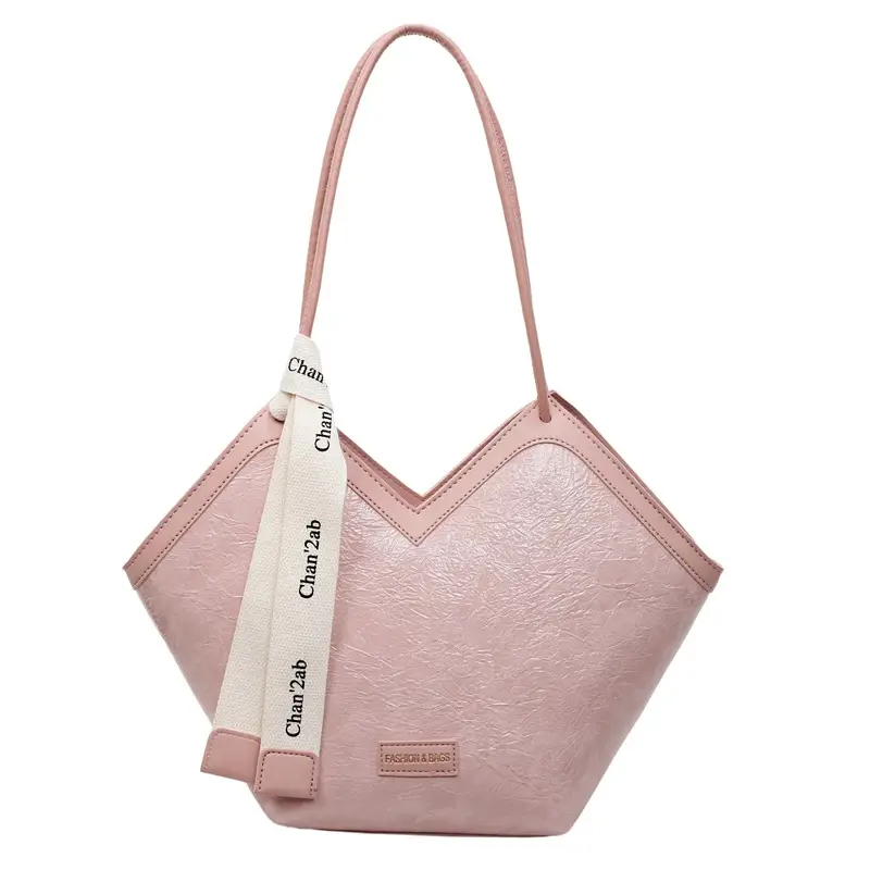 2025 Large Capacity Women's Tote Bag with Leather Trim - Image 4