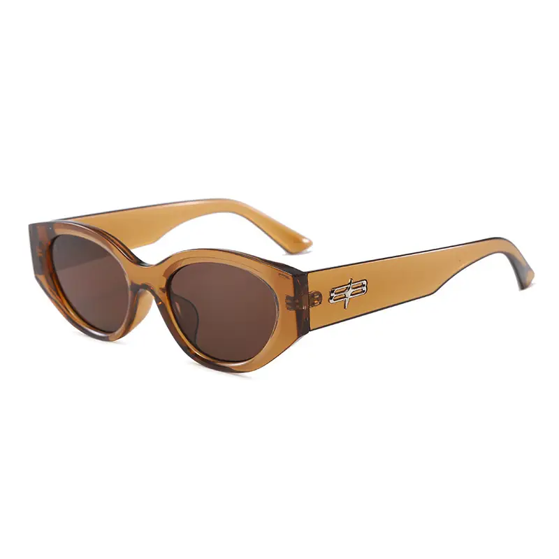 Women Retro Cat-Eye Sunglasses Anti-UV Slimming Frame - Image 3