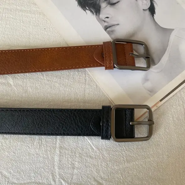 Cross-Border Women's Belt Black Brown 2024 New Men's Jeans - Image 4