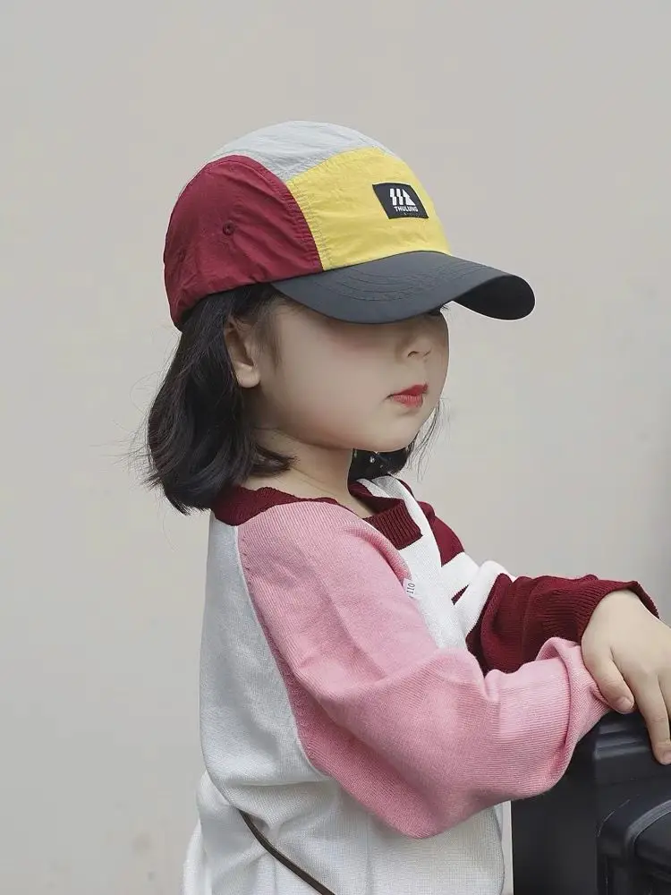 Girls Baseball Cap Red Yellow 2025 Sun Hat — feature 4
