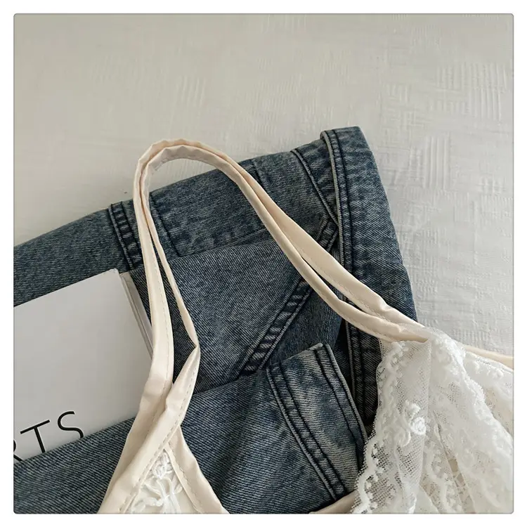 Women Lace Shoulder Bag Cream Large Capacity Summer Fashion — feature 7
