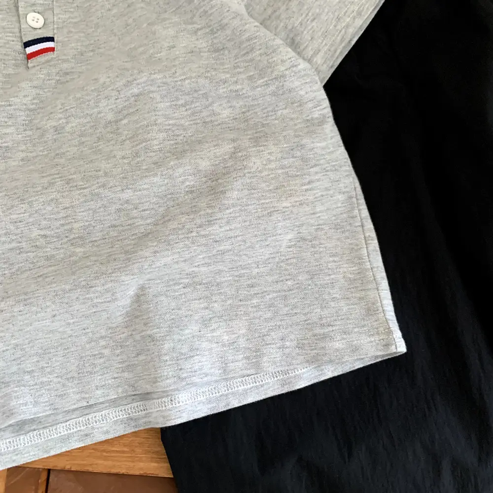Gray Boys Polo Shirt Short Sleeve 2025 New Style — feature 8