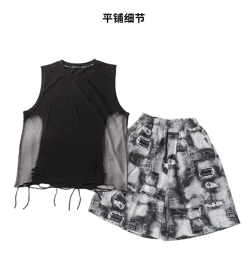 Summer Boys Sleeveless Vest Shorts Suit Kidsren's New — feature 25