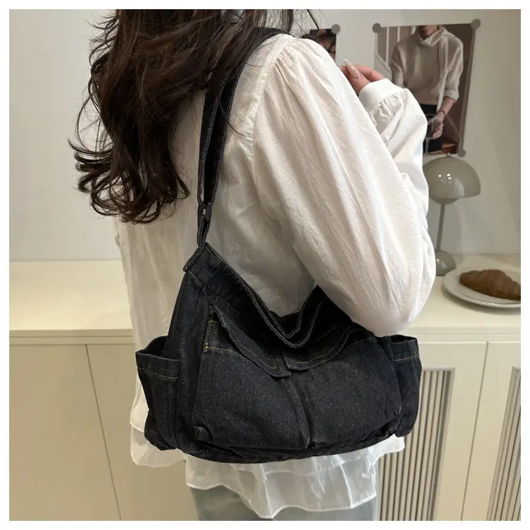 Lightweight Denim Shoulder Crossbody Bag Blue 2025 — feature 12